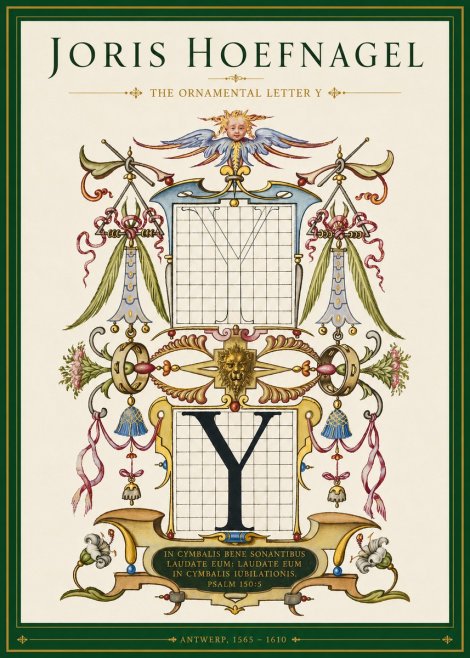 Joris Hoefnagel The Ornamental Letter Y No3 - Póster