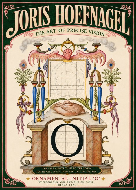 Joris Hoefnagel Ornamental Initial 'O' No6 - Póster