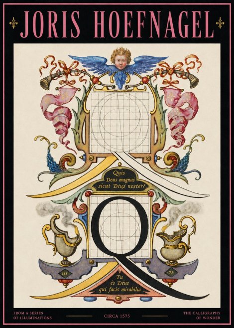 Joris Hoefnagel The Calligraphic Q No4 - Póster