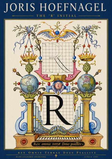 Joris Hoefnagel The 'R' Initial No3 - Póster
