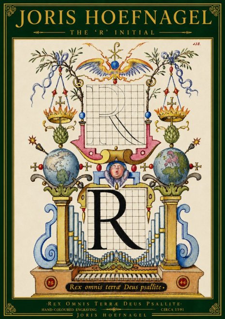Joris Hoefnagel The 'R' Initial No5 - Póster