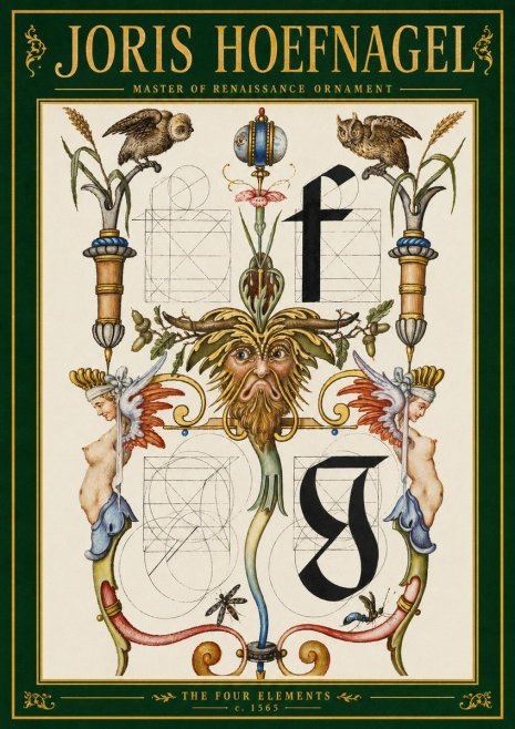 Joris Hoefnagel The Four Elements II No3 - Póster