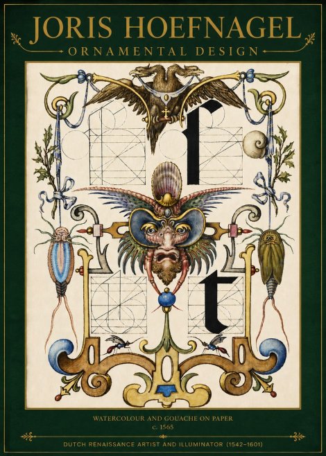 Joris Hoefnagel Ornamental Design II No3 - Póster