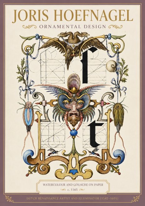 Joris Hoefnagel Ornamental Design II No4 - Póster
