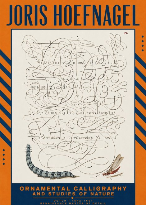 Joris Hoefnagel Ornamental Calligraphy and Studies of Nature No2 - Póster