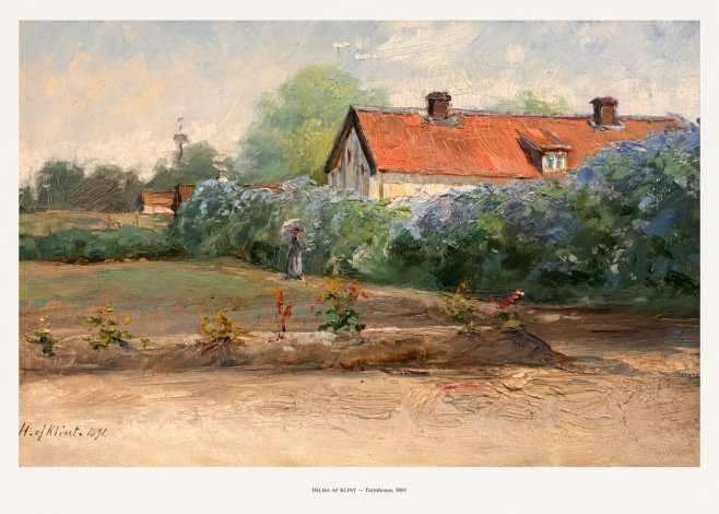 Hilma af Klint Farmhouse, 1891 No5 - Póster