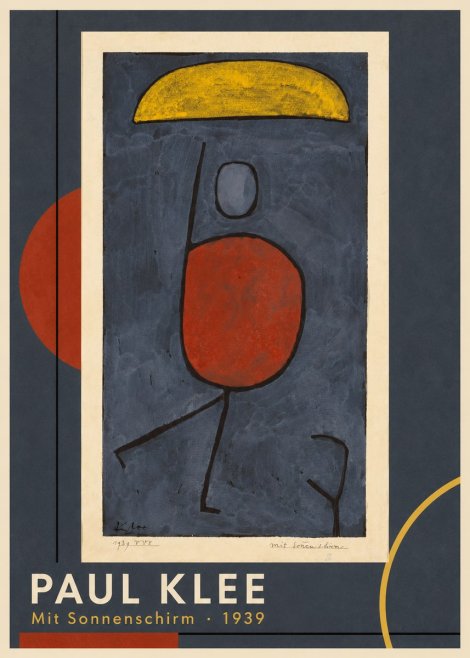 Paul Klee Mit Sonnenschirm No1 - Póster