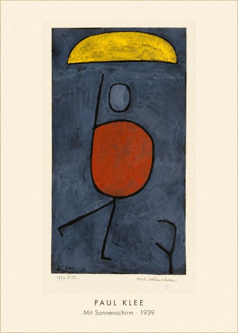 Paul Klee Mit Sonnenschirm No4 - Póster