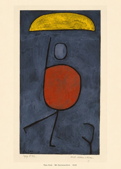 Paul Klee Mit Sonnenschirm No5 - Póster