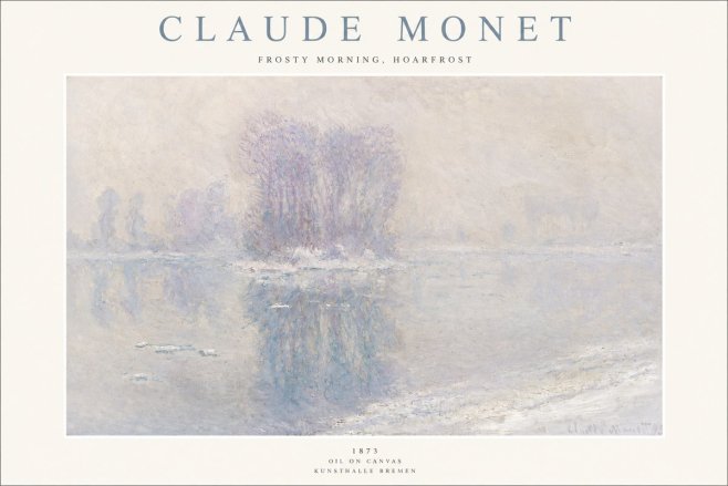 Monet Frosty Morning, Hoarfrost No1 - Póster