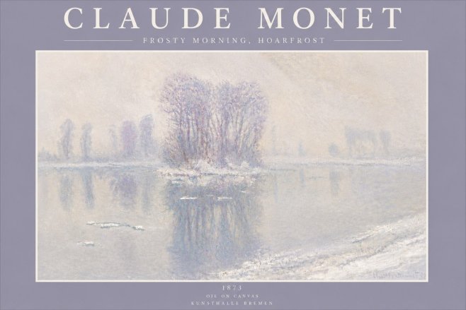 Monet Frosty Morning, Hoarfrost No5 - Póster