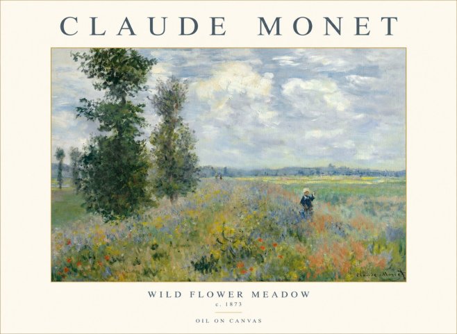 Monet Wild Flower Meadow No1 - Póster