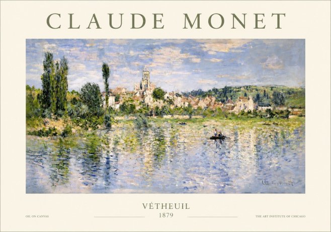 Monet Vétheuil No3 - Póster