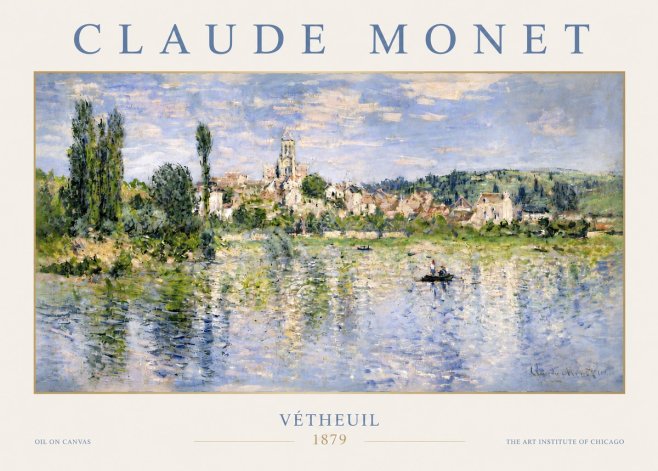 Monet Vétheuil No4 - Póster