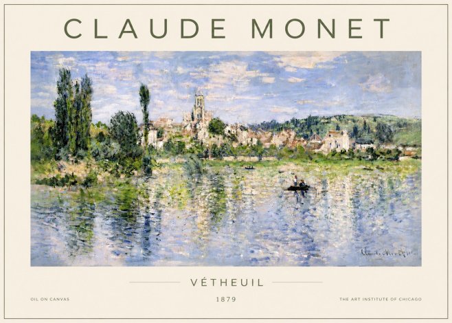 Monet Vétheuil No5 - Póster