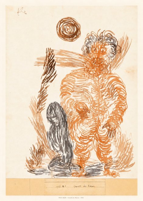 Paul Klee Gewalt Des Riesen I No5 - Póster