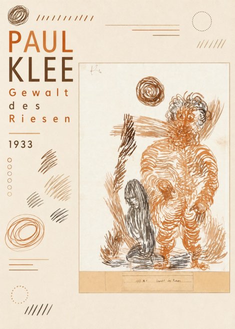 Paul Klee Gewalt Des Riesen I No6 - Póster