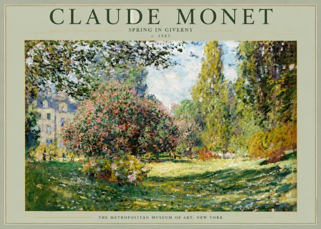 Monet Spring in Giverny No2 - Póster