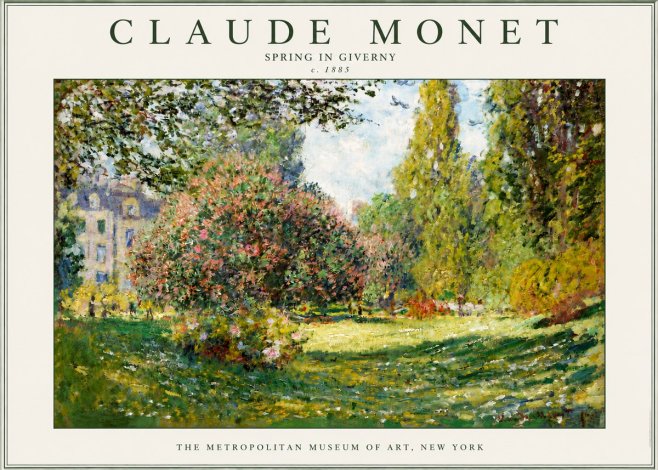 Monet Spring in Giverny No3 - Póster