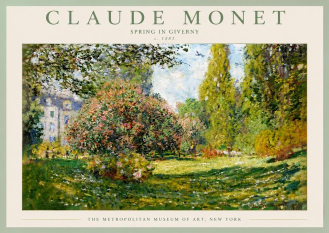 Monet Spring in Giverny No5 - Póster