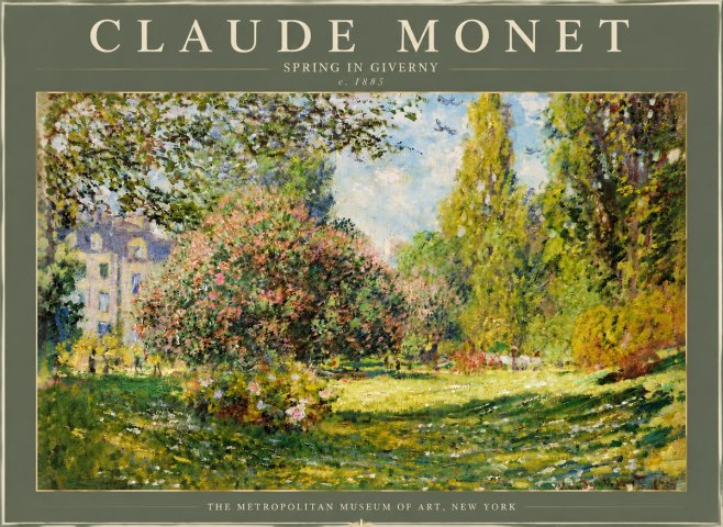 Monet Spring in Giverny No6 - Póster