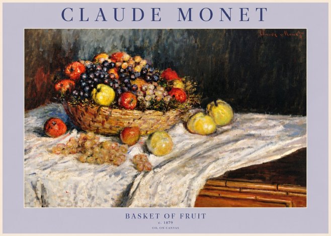 Monet Basket of Fruit No2 - Póster
