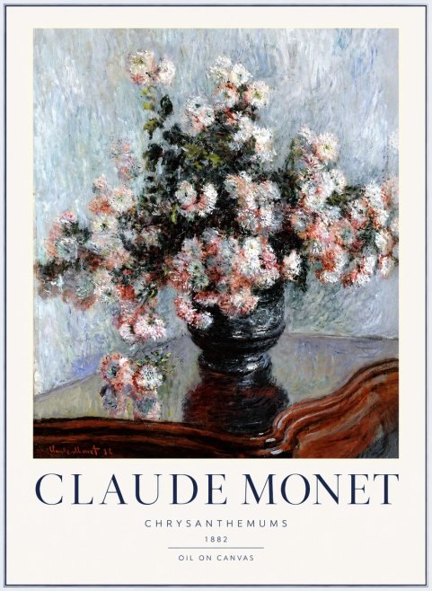 Monet Chrysanthemums No2 - Póster