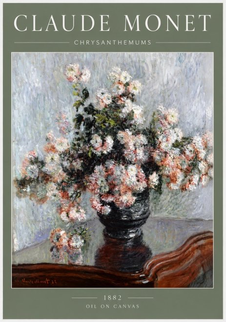 Monet Chrysanthemums No3 - Póster