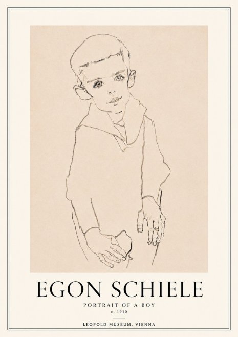 Schiele Portrait of a Boy No3 - Póster