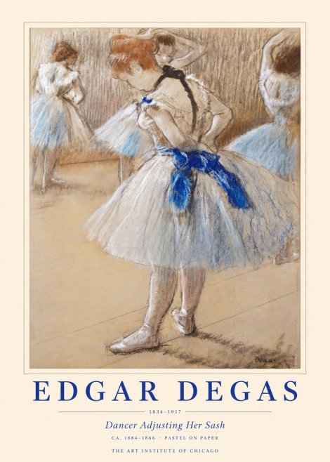 Edgar Degas Dancer Adjusting Her Sash No1 - Póster