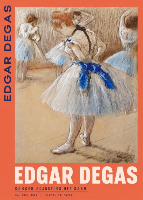 Edgar Degas Dancer Adjusting Her Sash No2 - Póster