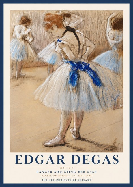 Edgar Degas Dancer Adjusting Her Sash No3 - Póster