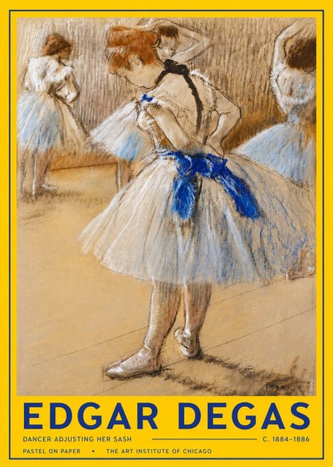 Edgar Degas Dancer Adjusting Her Sash No4 - Póster