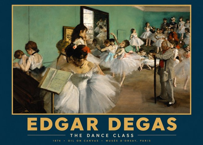 Edgar Degas The Dance Class I No4 - Póster
