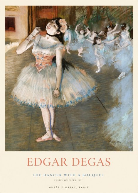Edgar Degas The Dancer with a Bouquet No1 - Póster