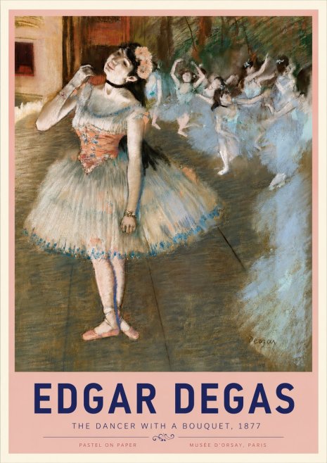 Edgar Degas The Dancer with a Bouquet No3 - Póster