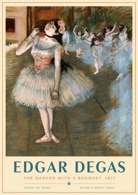 Edgar Degas The Dancer with a Bouquet No4 - Póster