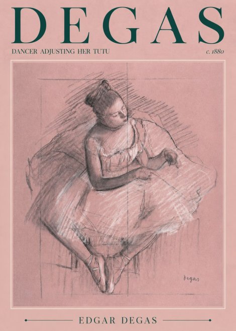 Edgar Degas Dancer Adjusting Her Tutu No4 - Póster