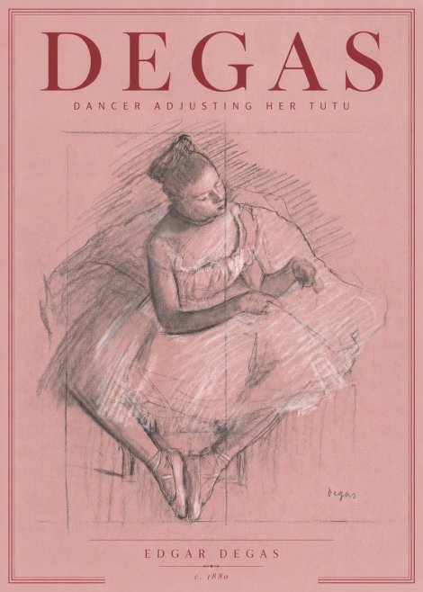 Edgar Degas Dancer Adjusting Her Tutu No6 - Póster