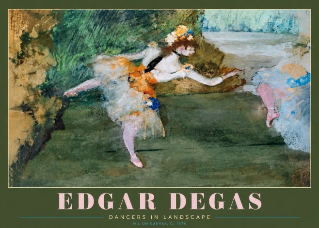 Edgar Degas Dancers in Landscape I No2 - Póster