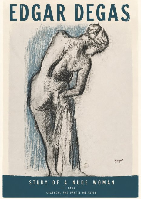 Edgar Degas Study of a Nude Woman II No3 - Póster