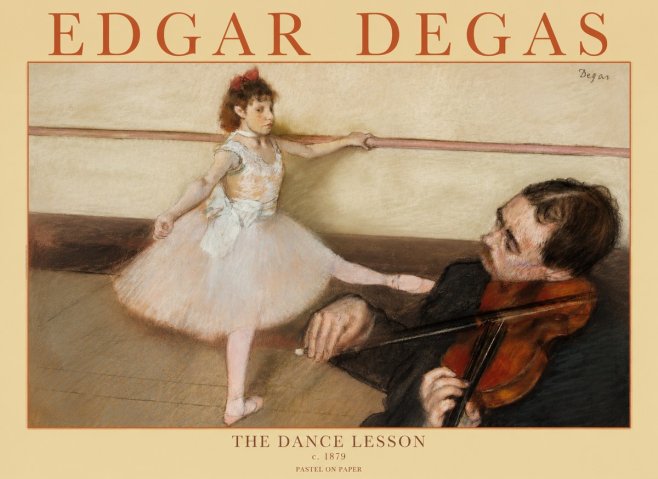 Edgar Degas The Dance Lesson No1 - Póster