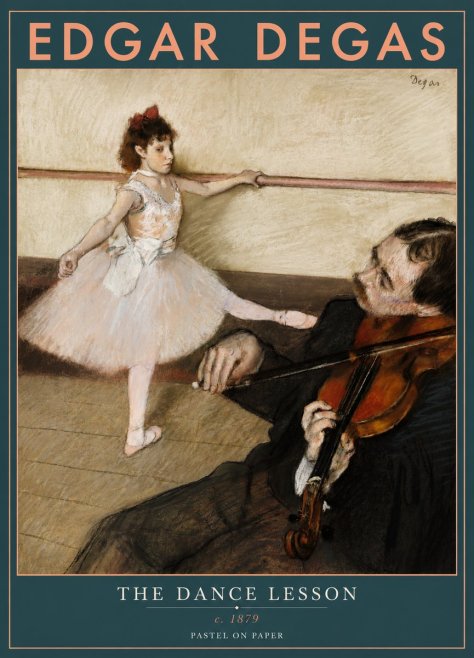 Edgar Degas The Dance Lesson No4 - Póster