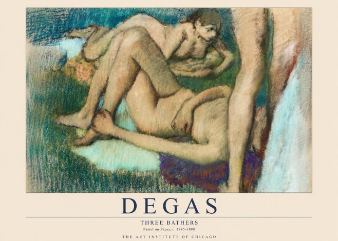 Edgar Degas Three Bathers No1 - Póster