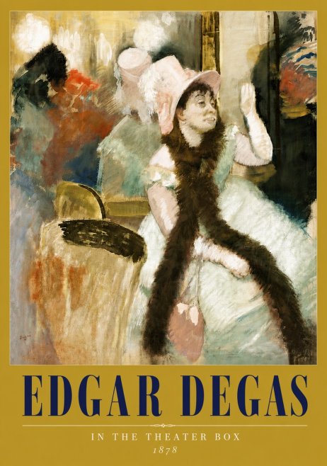Edgar Degas In the Theater Box No5 - Póster