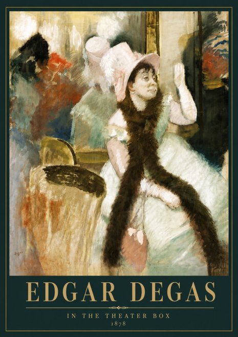 Edgar Degas In the Theater Box No6 - Póster