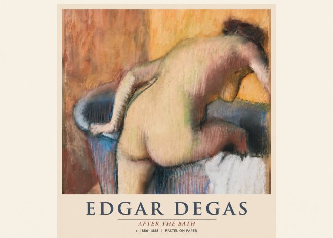 Edgar Degas After the Bath I No1 - Póster