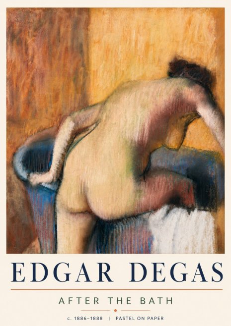 Edgar Degas After the Bath I No5 - Póster