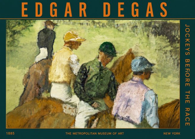 Edgar Degas Jockeys Before the Race No2 - Póster