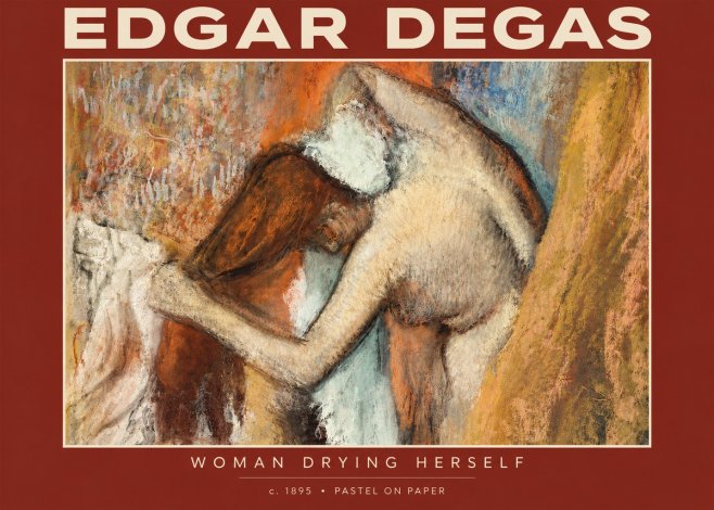 Edgar Degas Woman Drying Herself I No4 - Póster